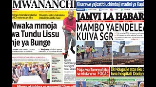 MAGAZETI YA LEO IJUMAA TAR 7,9,2018