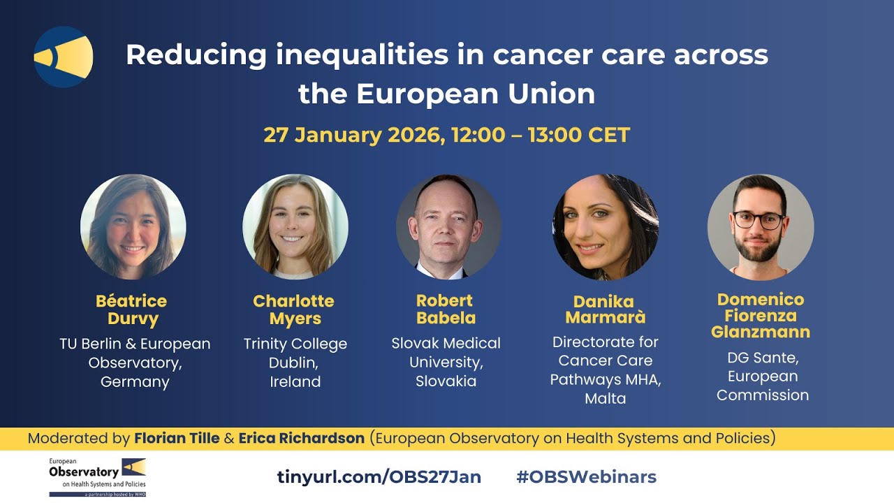 Reducing inequalities in cancer care across the European Union - YouTube