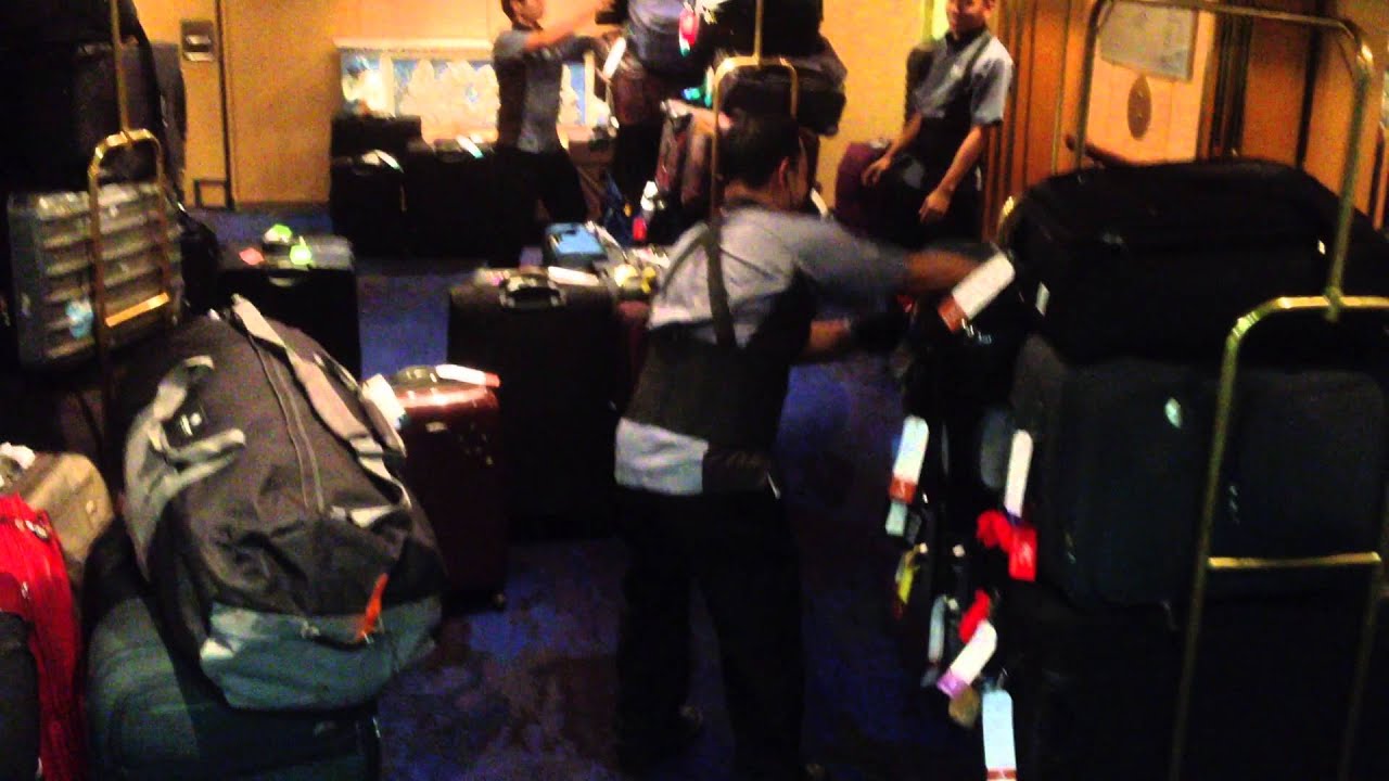 Luggage collection on a Cruise ship YouTube