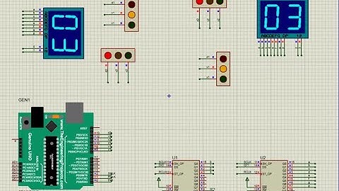THỰC HIỆN BÀI TẬP 3.2 Viết chương trình đèn giao thông, có hiển thị led 7 đoạn đếm ngược thời gian.