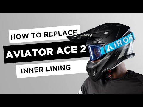 AIROH AVIATOR ACE2 OFF-ROAD HELMET INNER LINING ASSEMBLY AND DISASSEMBLY VIDEO TUTORIAL - video from Airoh