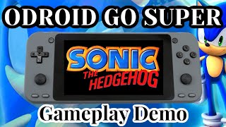 Sonic The Hedgehog Gameplay Demo on Odroid Go Super Handheld Video Game Console - RetroPie Guy screenshot 5