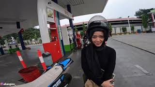 BUCIN PAKE MOTOR SAMA FEBY❤️KANGEN LANGSUNG DIPELUK