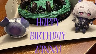 HAPPY BIRTHDAY ZANNY! A cheesecake made for Zander Netherbrand's birthday~