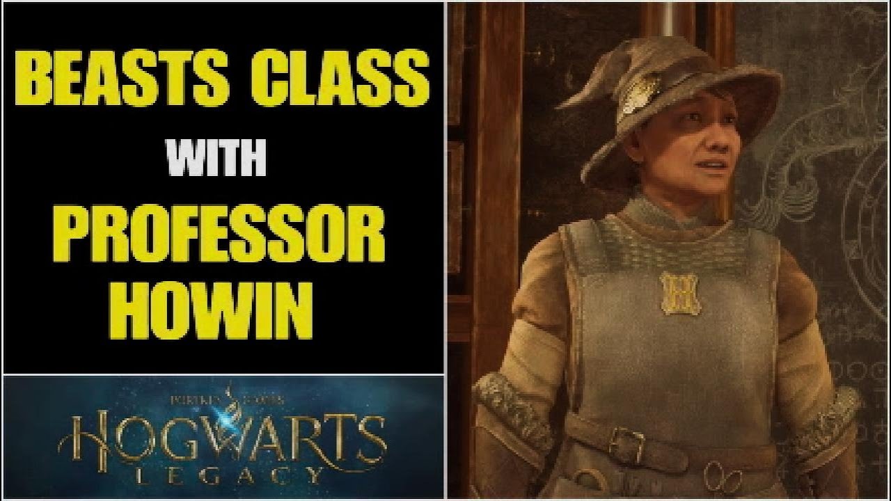 BEASTS CLASS with PROFESSOR HOWIN - HOGWARTS LEGACY - (All Dialogue) No Commentary
