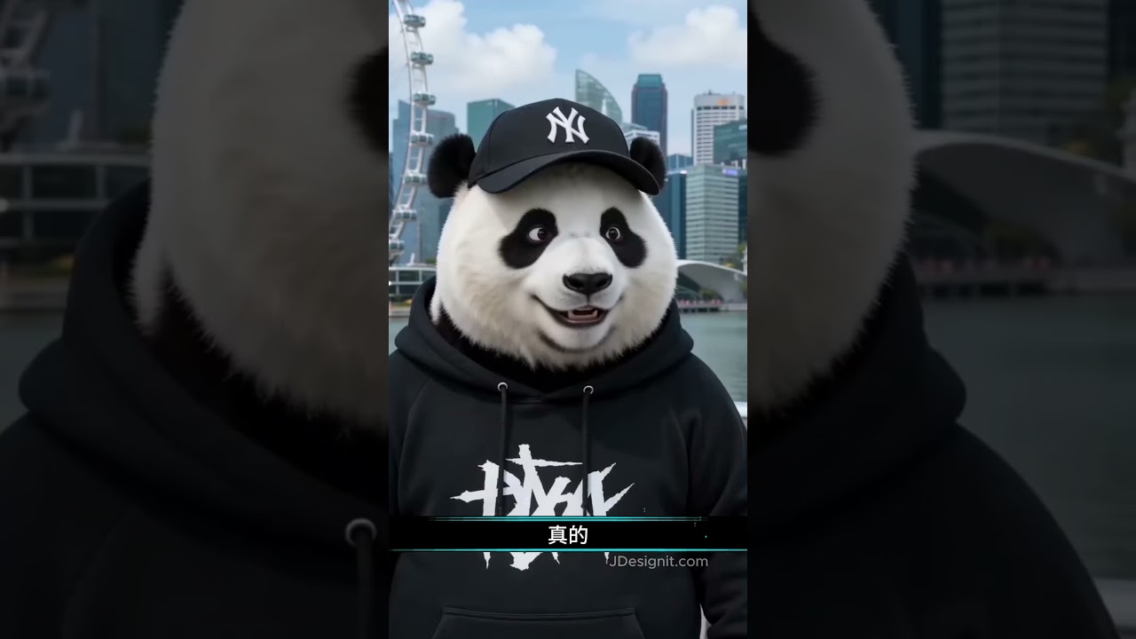 你看熊猫的眼睛就知道了 🐼👀 #shorts #搞笑反转