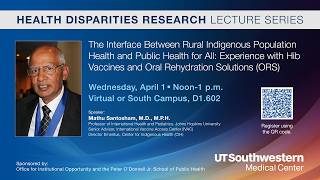 Health Disparities Research Lecture Series
