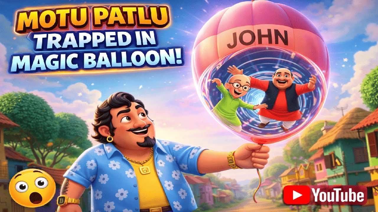 John ke magic balloon me fase Motu aur Patlu | Furfuri nagar