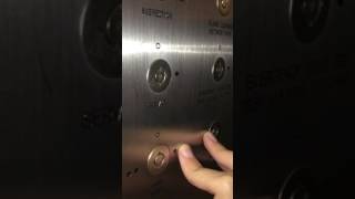 Unown elevator at the Rideau centre Mall in Ottawa, Ontario, Canada.