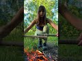 Strong connection hack that come in handy when building a forest shelter! 🪵 #survival #tourism #diy