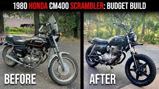 TIME LAPSE: 1980 Honda CM400 Custom Scrambler Budget Build