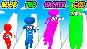 Toy Spring Man - NOOB vs PRO vs HACKER vs GOD