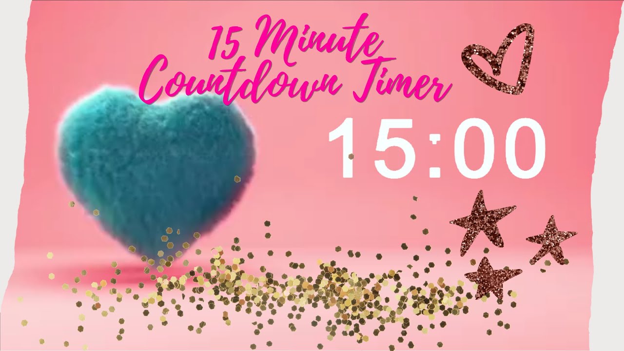 15 Minute Valentine Countdown Timer, Countdown, Valentine, 15Minute
