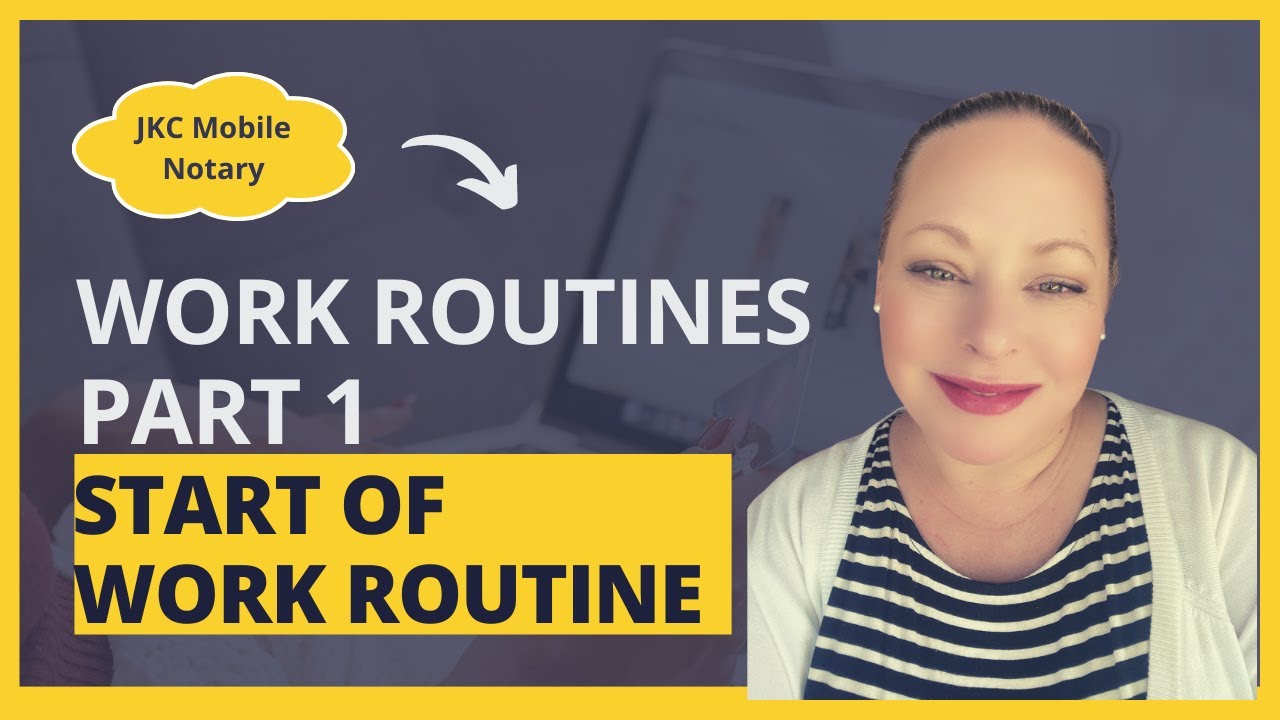 Work Routines: Part 1 Start of Work Routines - YouTube