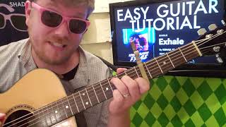 Exhale - R3HAB, Ella Vos // guitar lesson beginner tutorial easy chords strumming acoustic