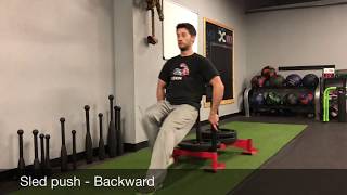 Sled push - Backward