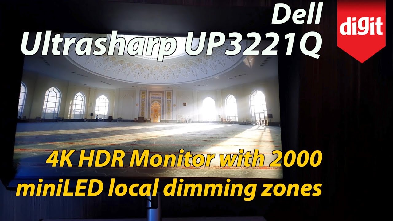 Dell Ultrasharp UP3221Q - A 4K HDR Monitor with 2000+ MiniLED Local Dimming  Zones - From CES 2020 - YouTube