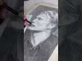 Mads Mikkelsen Portrait Time Lapse Drawing