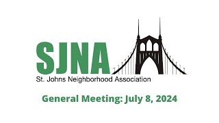 SJNA General Meeting: July 8, 2024