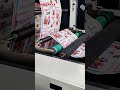 Stacked 4-Color Eco-friendly high-speed flexo printing machine with central rewinding #shorts