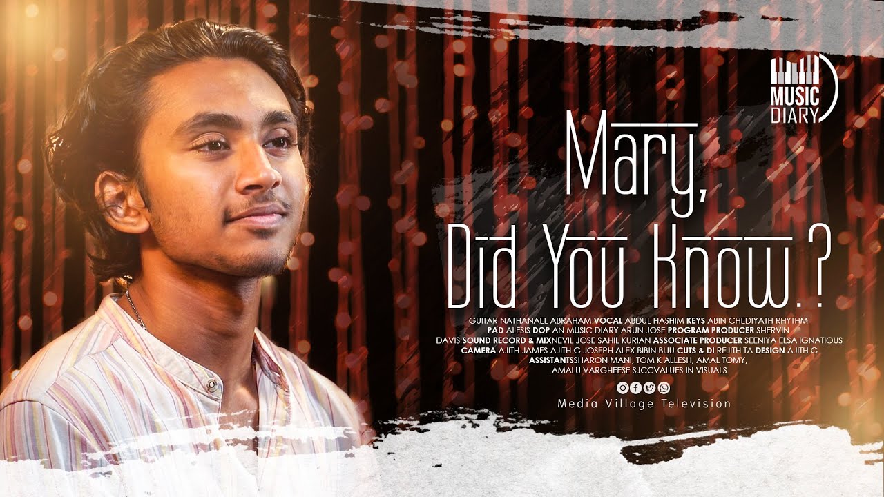 MARY, DID YOU KNOW? CHRISTMAS SPECIAL COVER MUSIC DIARY MVTV