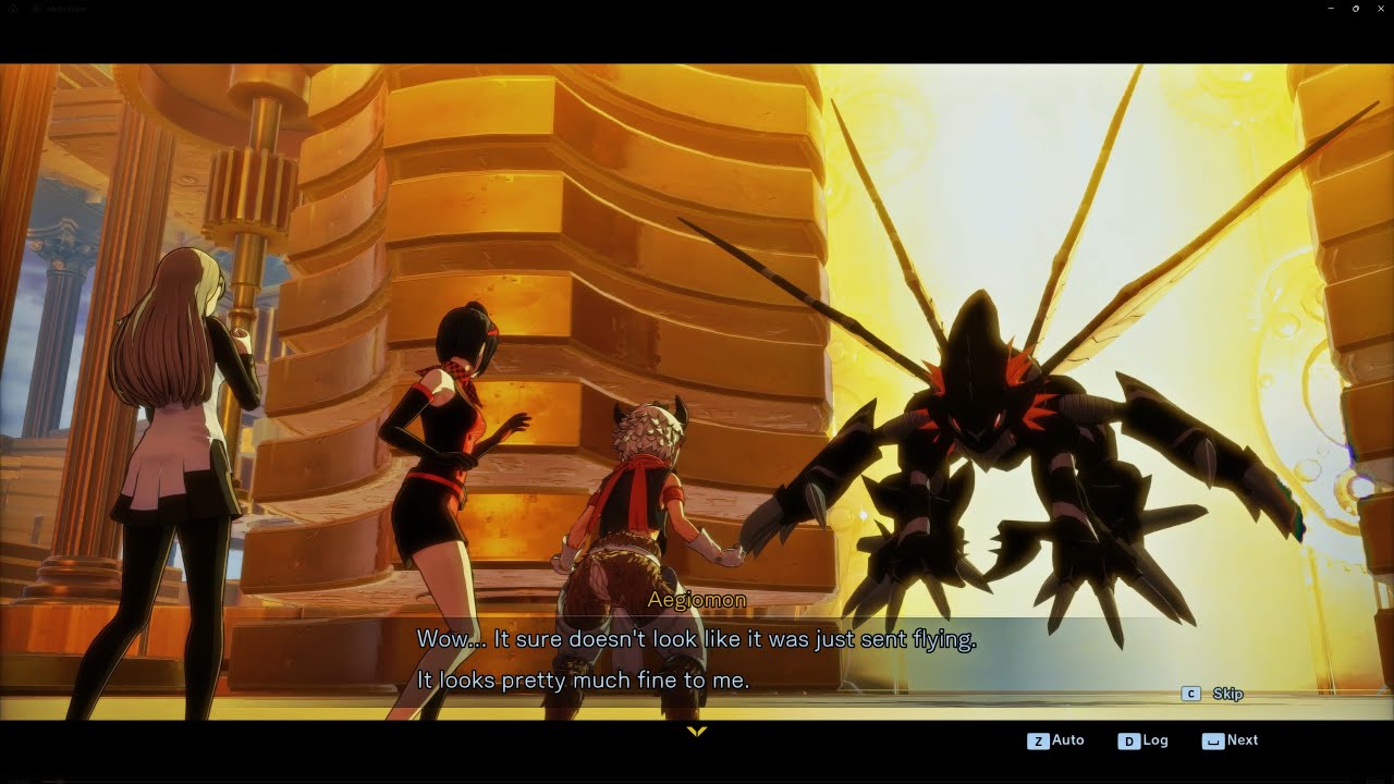 Digimon Time Stranger Boss battle GranKuwagamon Mega+