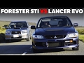 Awesome Affordable Cars: Subaru Forester STI & Mitsubishi Evo Wagon