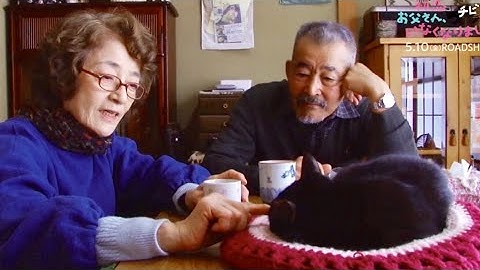 名女優?!りんご(猫)と戯れる倍賞千恵子／映画『初恋～お父さん、チビがいなくなりました』メイキング