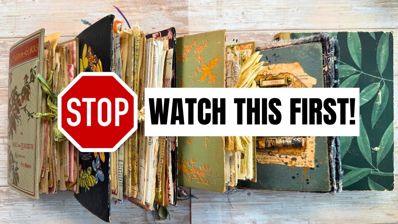 Before You Make A Vintage Book Junk Journal - WATCH THIS!