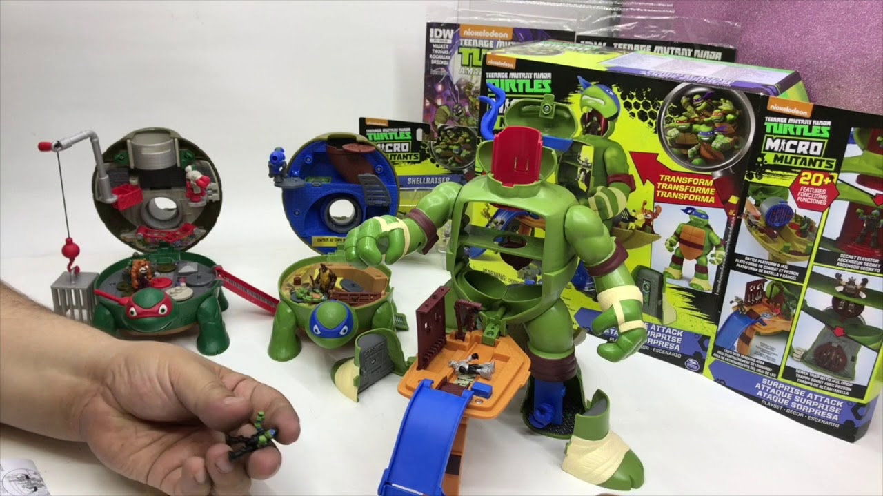 Unboxing LEO Tortugas Ninja Micro Mutant ☆ juegos juguetes y coleccionables  ☆ 