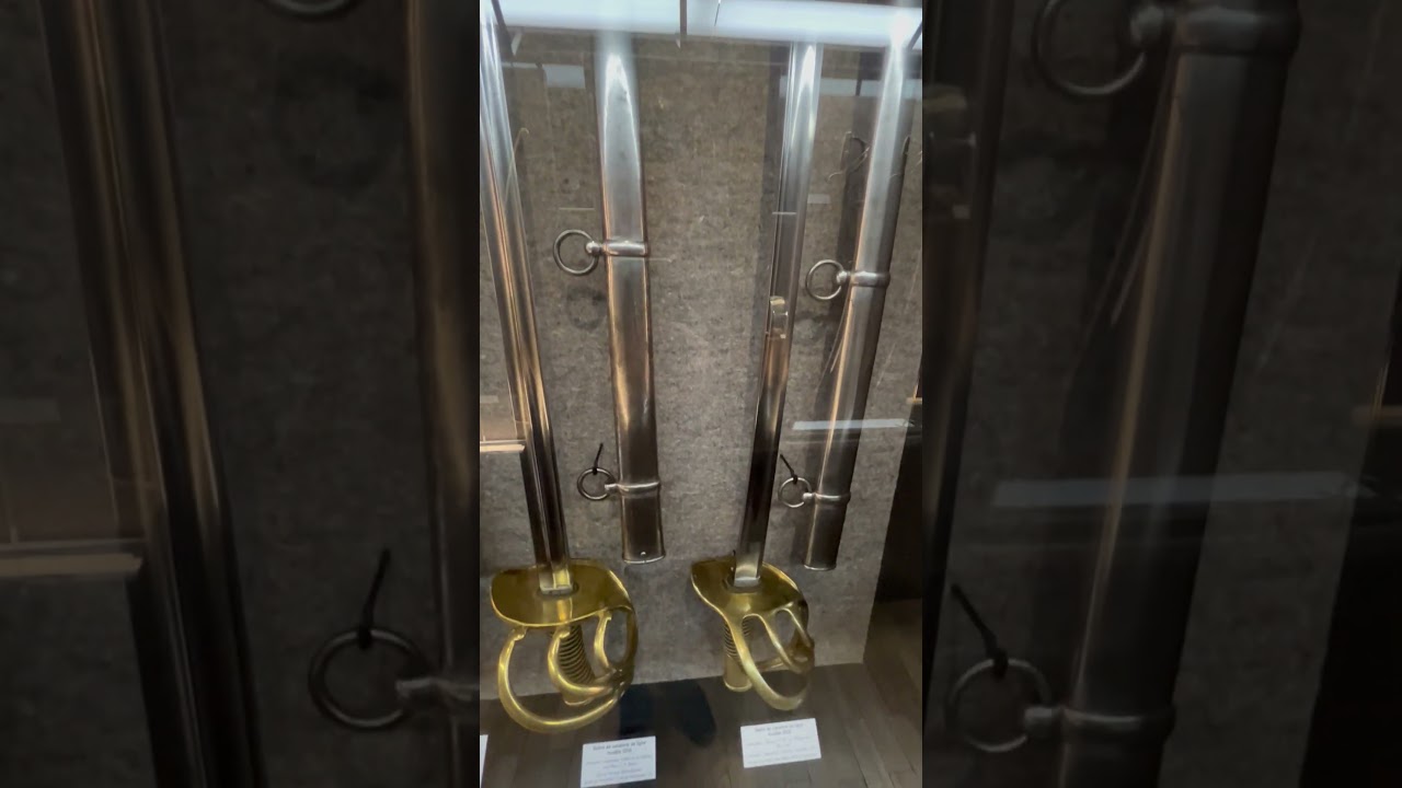 French Military sabers line cavalry pattern XIII with copper-alloy guards from Klingenthal 