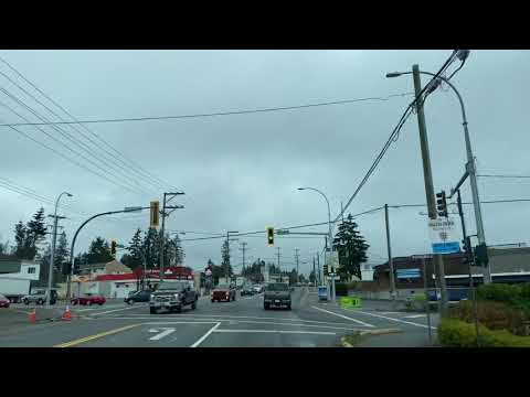 Driving Through Downtown of Sooke, B.C.