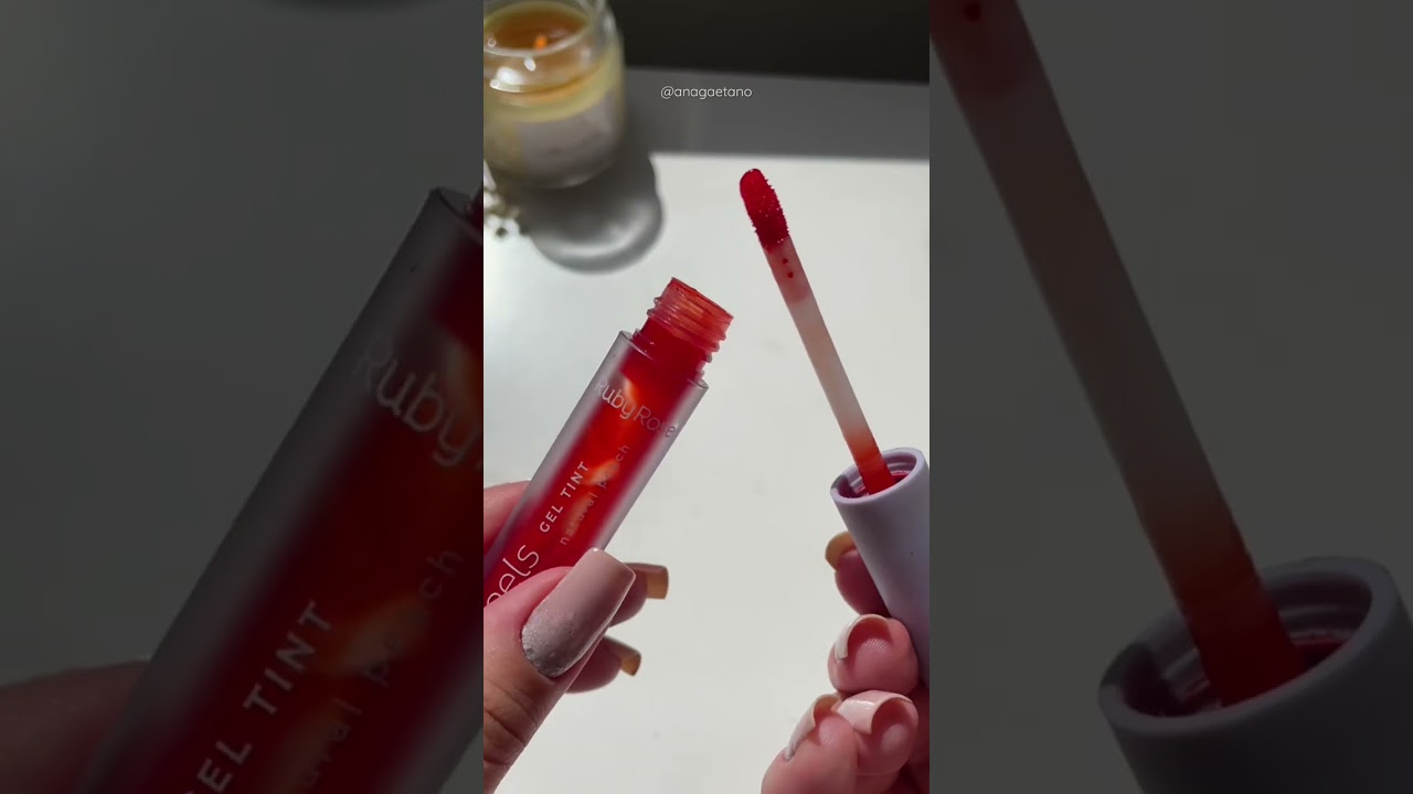 Feels gel tint | cor natural peach da Ruby Rose 🍑✨ 