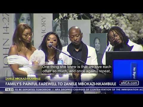 Family's painful farewell to Zanele Mbokazi-Nkambule