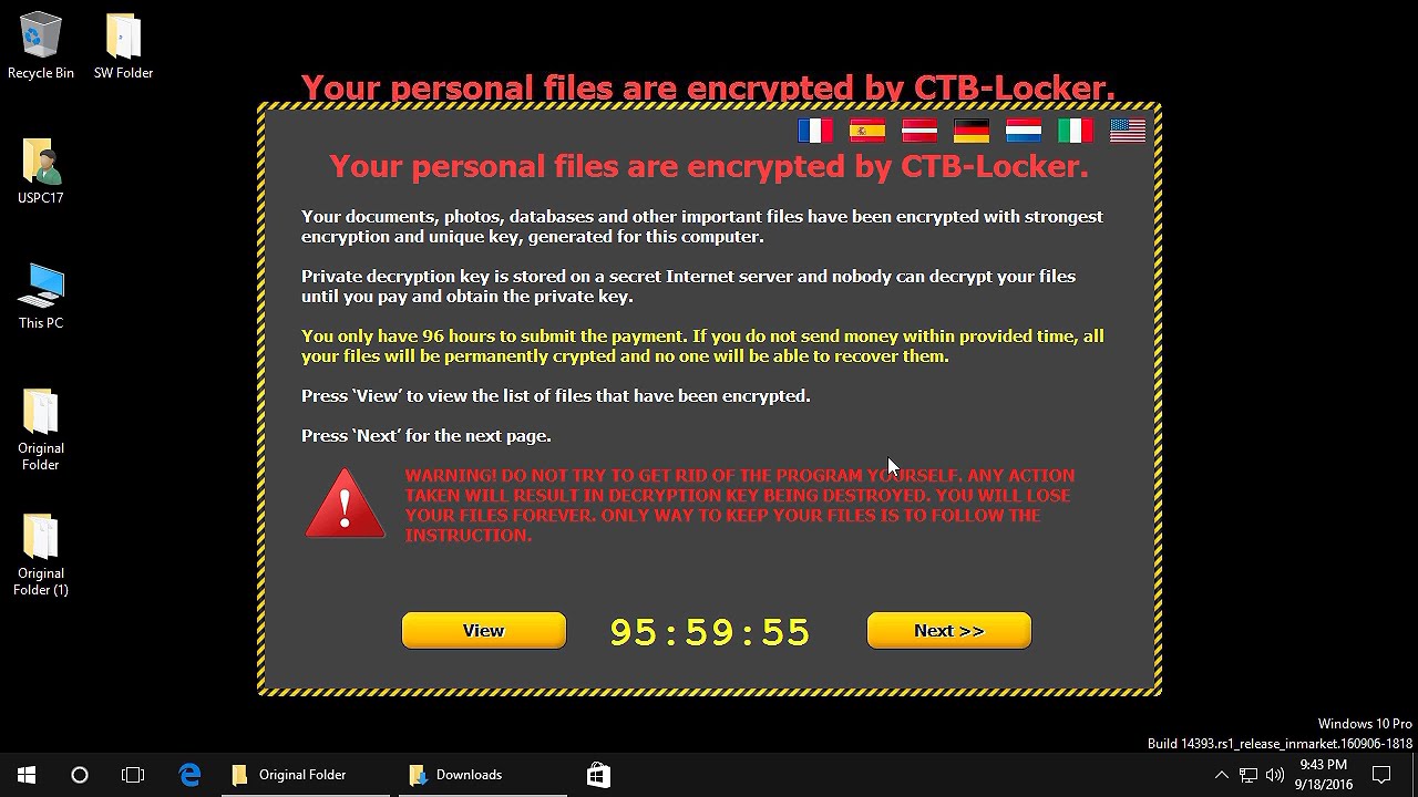 AppCheck Anti-Ransomware : CTB-Locker Ransomware(.[Random Extension])