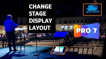 Switching between Stage Display Layouts in ProPresenter