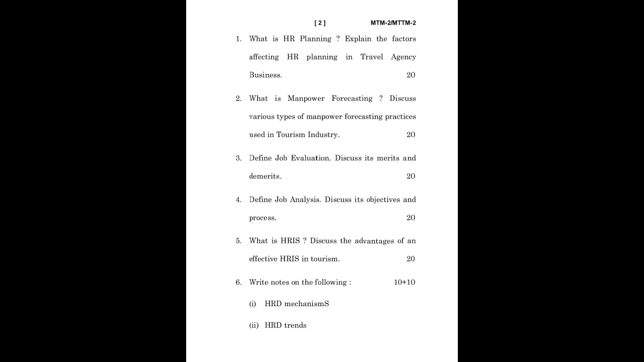 MTM-2/MTTM-2  DECEMBER-2021 QUESTION PAPER IGNOU