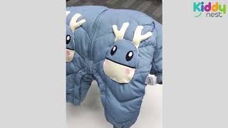 Kiddy Nest - 2 In 1 Baby Winter Jumpsuit