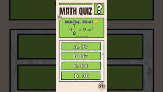 Can You Solve This Math Question in 5 Seconds? 🔥 #brainteaser ##mathchallenge #maths