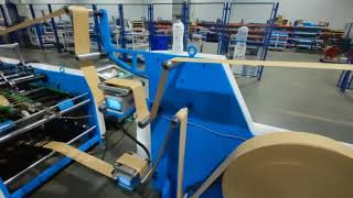 A400 Block Bottom Paper Bag Machine With Twisted Handle Online Shopping Bag Shoes Bag More Servos