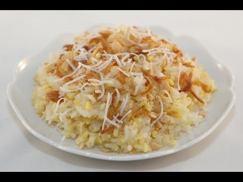 Video Quick Sticky Rice and Mung Bean (Xoi Xeo) - youtube