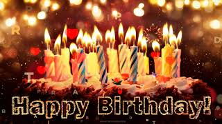 Happy Birthday To You Melody ♫. Birthday Cake and Magic Particles Animation
