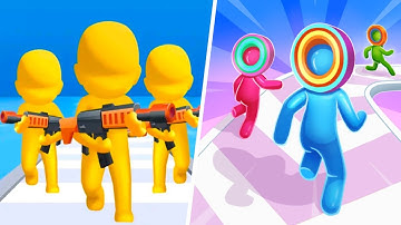 Gun Clash 3D 🆚 Layer Man - 🍅🍓🍅 New Update All Max Levels Mobile Gameplay Android,IOS
