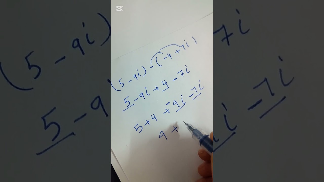 اسهل طريقه للعمليات الحسابيه  الاعداد المركبه 