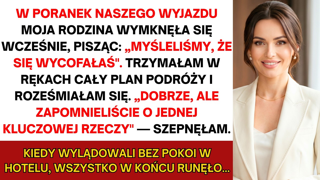 Wyobraźcie sobie budzić się o szóstej rano w dniu wymarzonych wakacji za 60 000 zł i znajdować karteczkę od siostry: „Klara postanowiła zostać i zgrywać Grincha”. Cała moja rodzina wsiadła do...