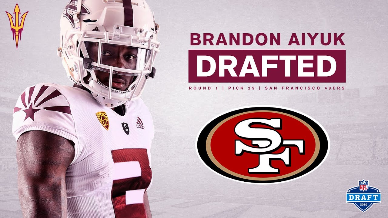 49ERS Fan Reacts To 49ers Drafting Brandon Aiyuk!! 25th Overall 2020