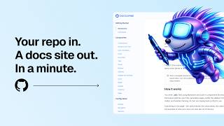 Turn any GitHub repository into a beautifully documented website