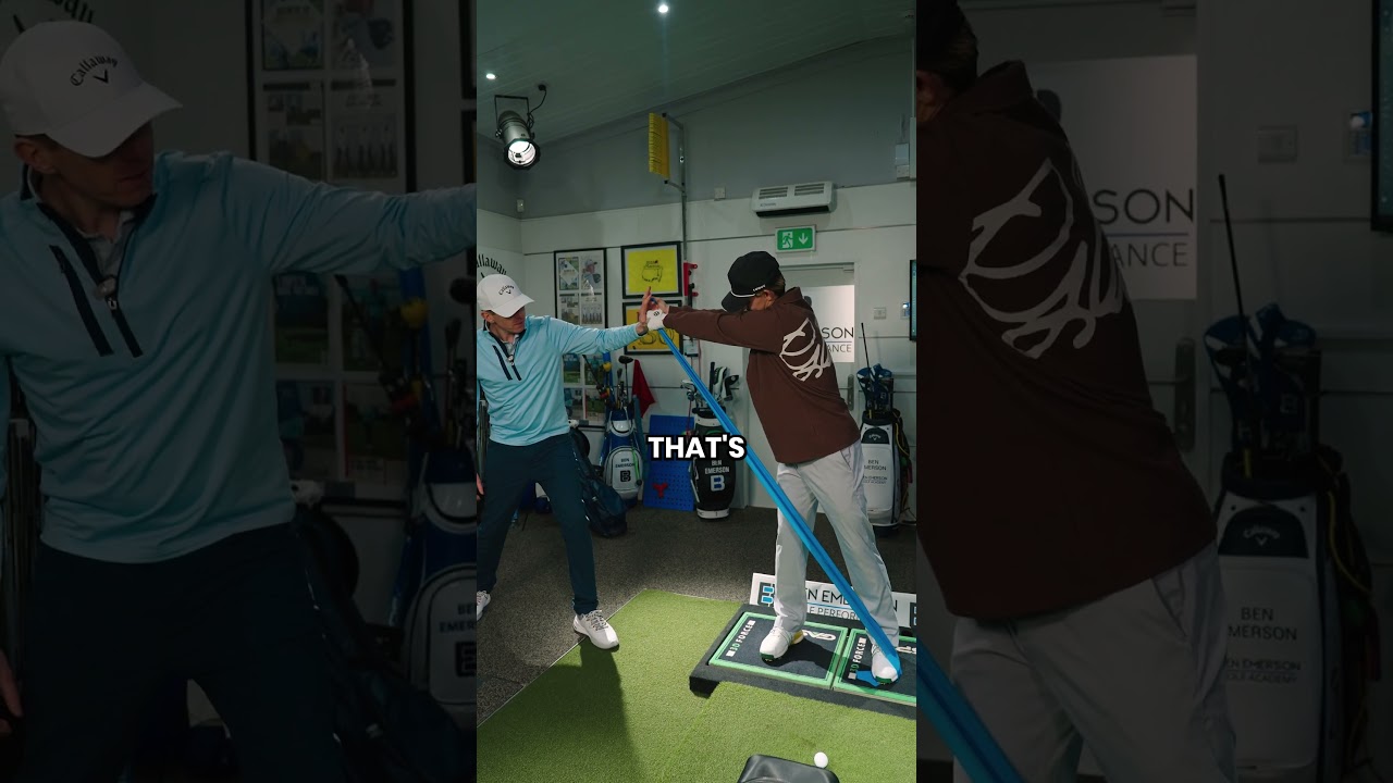 How to fix reverse spine angle in the golf swing, with Ben Emerson. #golfswing #golftips