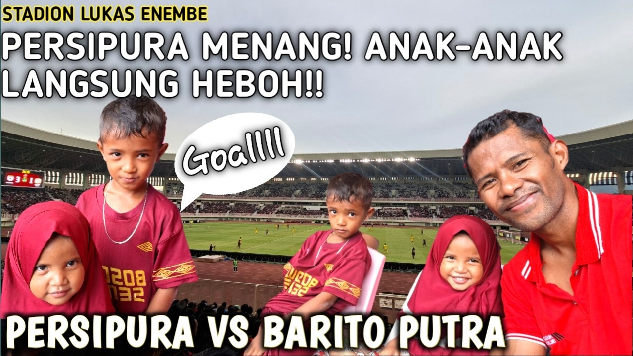 REAKSI ANAK-ANAK SAAT PERSIPURA CETAK GOL.!!