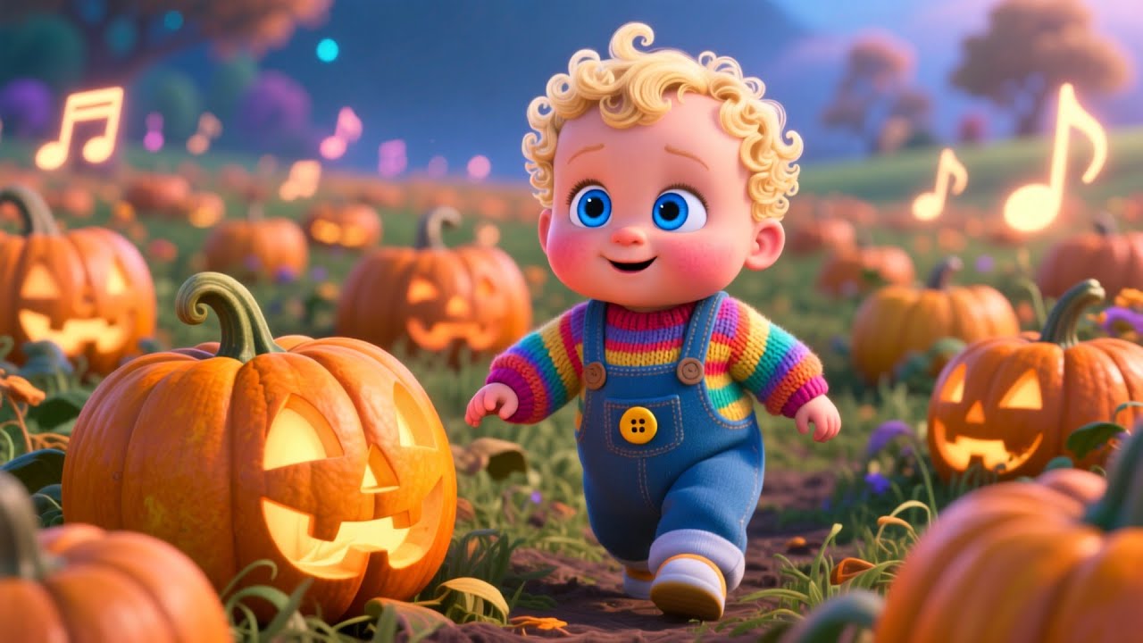 At The Pumpkin Farm Baby 🎃🎵 Fun Farm Song for Kids | Learn Numbers, Colors, and Animals